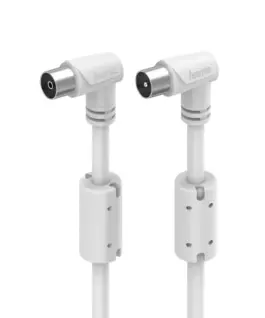 Alternative view of HAMA Коаксиален антенен кабел, 90°, 1,5 м, 90 dB