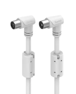 Alternative view of HAMA Коаксиален антенен кабел, 90°, 1,5 м, 90 dB