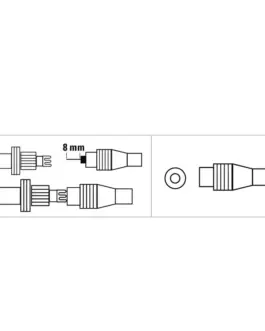 Alternative view of HAMA Коаксиален антенен конектор, женско