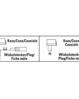 Alternative view of HAMA Коаксиален ъгъл, мъжко, screw-on
