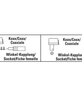 Alternative view of HAMA Коаксиален ъгъл, женско, screw-on