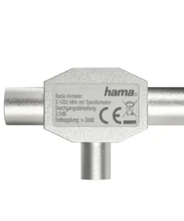 Alternative view of HAMA, Сплитер за антена, 1 вход - 2 изхода, метал