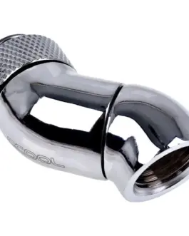 Ъглов адаптер Alphacool Eiszapfen 2 x 45° G1/4 външна към G1/4 вътрешна резба