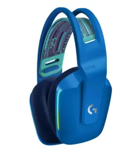 Alternative view of Геймърски слушалки Logitech G733 Blue Lightspeed Wireless RGB, Микрофон, Сини