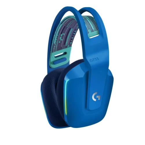 Alternative view of Геймърски слушалки Logitech G733 Blue Lightspeed Wireless RGB, Микрофон, Сини