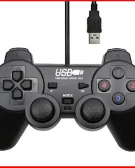 Жичен геймпад ESTILLO 703  Dual Vibration USB Черен