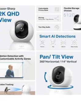 Alternative view of Домашна охранителна WiFi камера TP-Link Tapo C220, Pan/Tilt