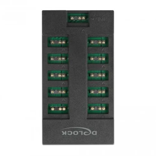 Alternative view of RGB хъб Delock, 10 портов ARGB LEDs, Черен
