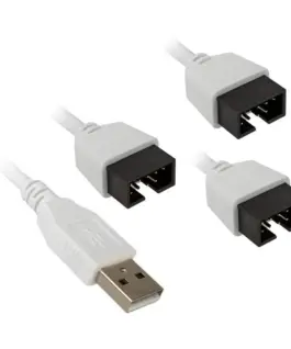 Alternative view of USB Хъб Lian Li PW-U2TPAB USB 2.0 1-към-3 Hub - Бяло