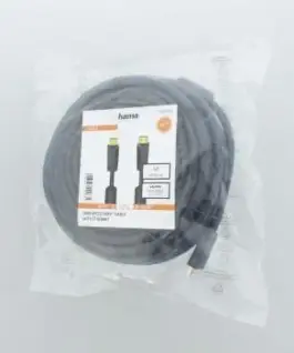 Alternative view of Кабел HAMA High-speed, HDMI мъжко - HDMI мъжко, 4K, 10.2GB/s, Ethernet, 15 м, Позл. конектори, 2 филтъра