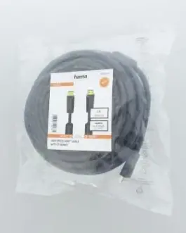 Alternative view of Кабел HAMA High-speed, HDMI мъжко - HDMI мъжко, 4K, 10.2GB/s, Ethernet, 15 м, Позл. конектори, 2 филтъра