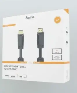 Alternative view of Кабел HAMA High-Speed, HDMI мъжко - HDMI мъжко, 4K, 18GB/s, Ethernet ,10 м, Позл. конектори, 2 филтъра, Черен