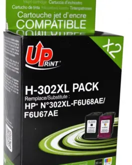 Мастилница UPRINT комплект HP 302XL BK+CL,F6U68AE+F6U67AE, DJ 1110 AiO/2130 AiO/3630 AiO/4650 AiO