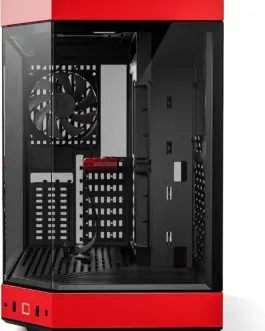 Alternative view of Кутия за компютър HYTE Y60 Tempered Glass, Mid-Tower, Черно и Червено