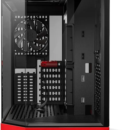 Alternative view of Кутия за компютър HYTE Y60 Tempered Glass, Mid-Tower, Черно и Червено