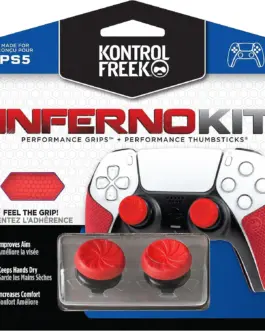 Alternative view of Аксесоар Kontrolfreek Performance Inferno Kit PS5 с включени сменяеми бутони и грипове за DualSense