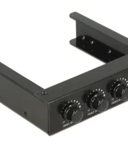 Метален панел 3.5" DeLock 2 x USB 2.0 Контролер за вентилатори