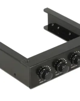 Метален панел 3.5" DeLock 2 x USB 2.0 Контролер за вентилатори