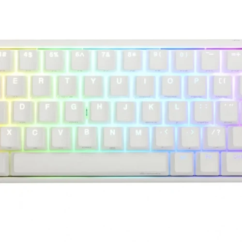 Геймърскa механична клавиатура Ducky One 3 Pure White SF 65% Hotswap Cherry MX Blue RGB PBT