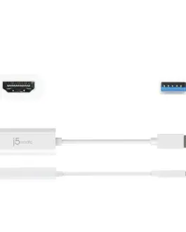 Alternative view of Адаптер j5create JUA254, USB-A към HDMI, Бял