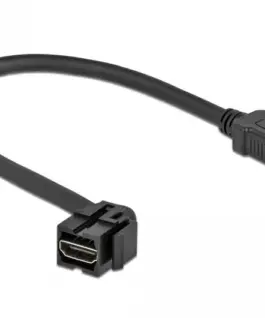 Keystone модул Delock HDMI женско 110° - HDMI женско Черен
