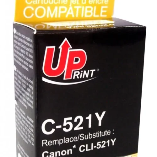 Мастилница UPRINT CLI521 CANON, С чип, Yellow