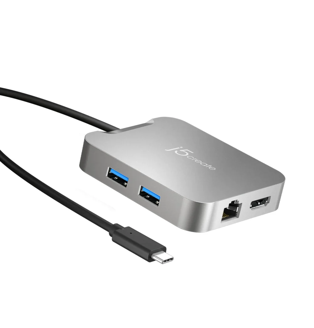 Докинг станция j5create JCD391 4K60 Elite USB-C PD USB-A HDMI RJ-45