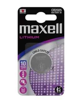 Бутонна батерия литиева MAXELL CR2025 3 V