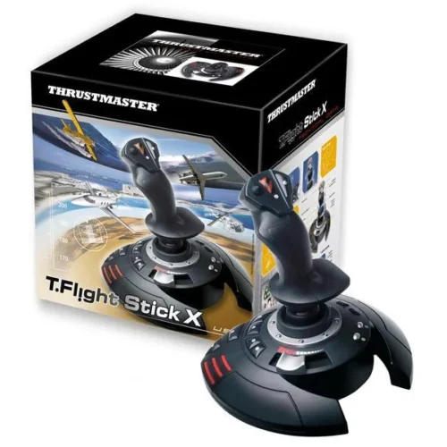 Alternative view of Жичен джойстик,  авиосимулатор Thrustmaster T.Flight Stick X за PC / PS3, Черен