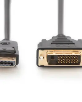 Alternative view of КАБЕЛ DIGITUS - DisplayPort 1.1 to DVI - 2,0 m - Black - PN AK-340306-020-S