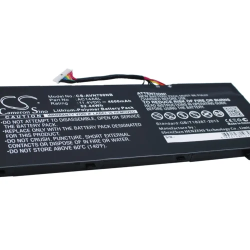 Alternative view of Батерия  за лаптоп Acer Aspire Nitro V15 VN7-571G VN7-572G VN7-591G VN7-592G i V17 VN7-791G VN7-792G AC14A8L, 11.4V, 4600mAh