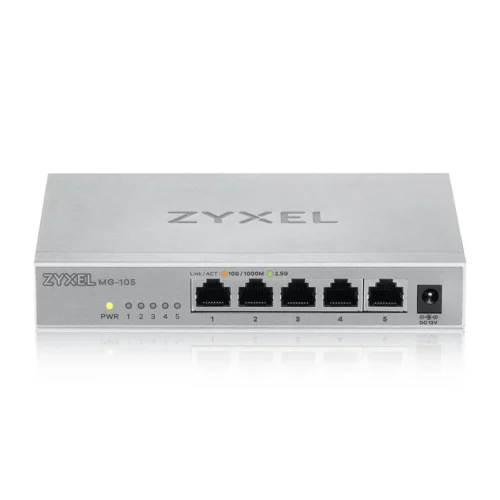Alternative view of Суич ZyXEL MG-105  5 портов 2,5Gb, неуправляем
