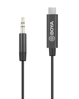 Адаптер BOYA 3.5mm TRS мъжки към USB-C мъжки 20cm