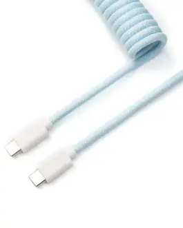 Кабел за клавиатура Keychron Coiled Aviator - Light Blue