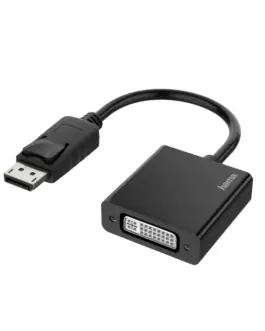 Адаптер HAMA  DisplayPort мъжко - DVI женско Ultra-HD 4K Essential Черен