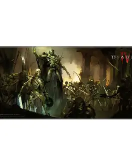 Геймърски пад Diablo IV - Skeleton King XL