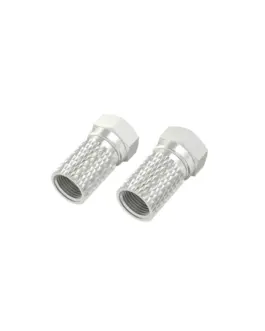 Адаптер HAMA F-конектор мъжко Метален 4 броя