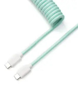 Кабел за клавиатура Keychron Coiled Aviator - Mint