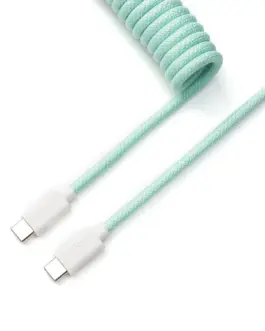 Кабел за клавиатура Keychron Coiled Aviator - Mint