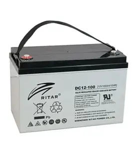 Оловна AGM Deep cycle батерия RITAR (DC12-100) 12V 100Ah F12/M8 За соларни