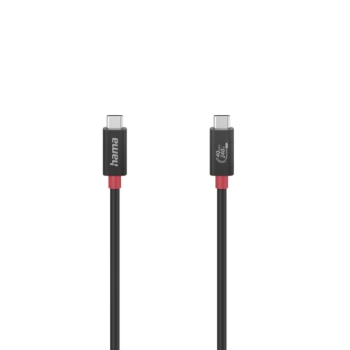 Alternative view of Кабел HAMA E-Marker чип USB-C мъжко - USB-C мъжко, 40 Gbit/s, 5 A, 240 W, 1 м, Черен