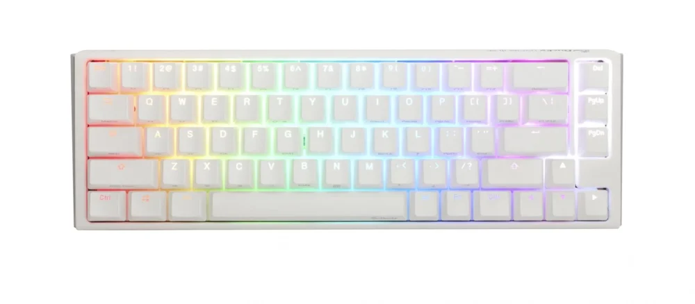 Геймърскa механична клавиатура Ducky One 3 Pure White SF 65% Hotswap Cherry MX Black RGB PBT