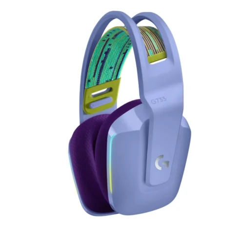Alternative view of Геймърски слушалки Logitech G733 Lilac Lightspeed Wireless RGB, Микрофон, Лилави