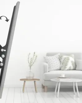 Alternative view of Стенна стойка за TV, FIX, черна, 600x400, 190 cm (75"), 220814