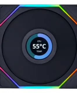 Alternative view of Комплект 3 броя Вентилатор Lian Li UNI FAN TL LCD 120mm - Black