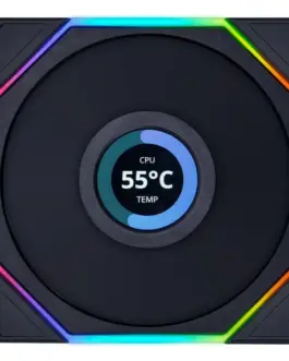 Alternative view of Комплект 3 броя Вентилатор Lian Li UNI FAN TL LCD 120mm - Black