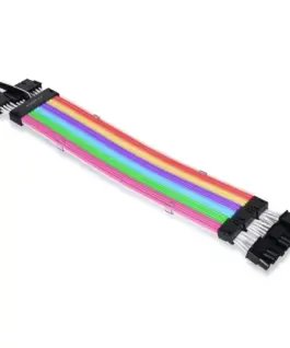 Alternative view of Удължителни RGB за кабели Lian-Li Strimer Plus V2, GPU, Triple 8-pin, ARGB