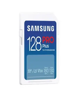 Alternative view of Карта памет Samsung PRO Plus, SD Card, 128GB, Бяла