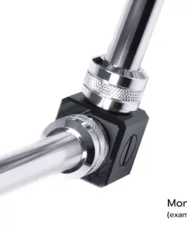 Alternative view of Терминал за свързване Alphacool Eiszapfen, G1/4 IT, 5 посочвен, Черен