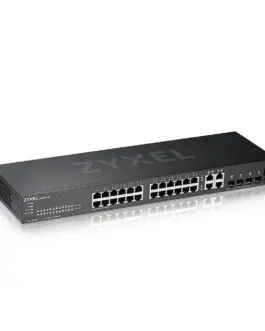 Суич ZyXEL GS-2220-28 24 портов Layer2+ 24x Gigabit + 4x Gigabit combo (RJ45/SFP)